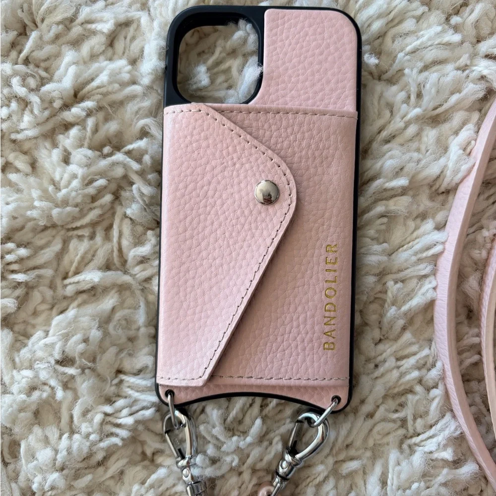 Bandolier Pink Crossbody Phone Case - Picture 2 of 3